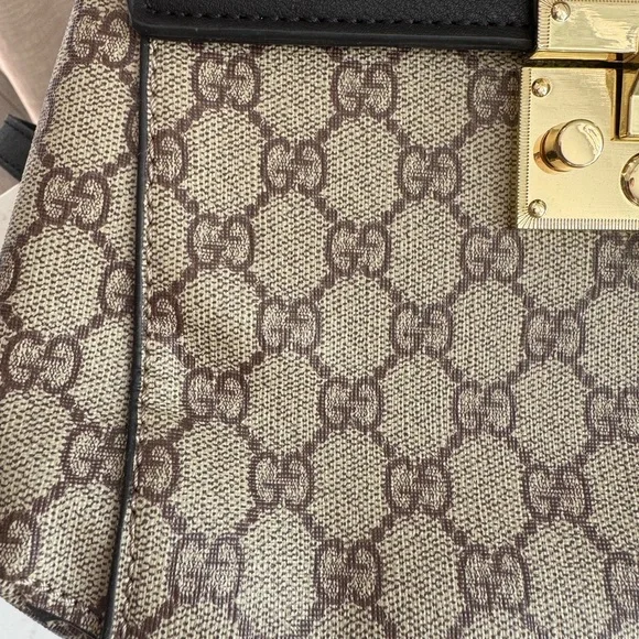 Inspired Black and Tan Backpack with Monogram Design - Picture 6 of 13